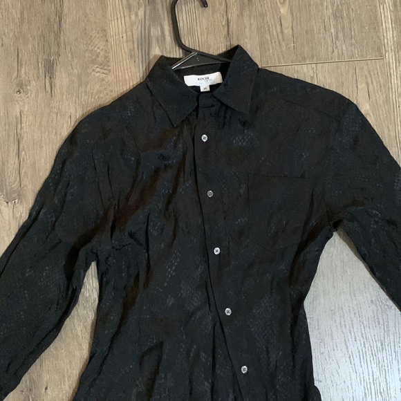 KOCHE COLLECTIVE Asymmetric Dress Black Size 2 - Picture 4 of 15